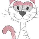 Stickdatei - Happy Stitching - Katze - Sewando