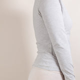 Longsleeve mit Rundhalsausschnitt (Slim Fit) – Petite-Plus Schnittmuster – Gr. 30–48 – Petite-Plus