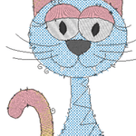 Stickdatei - Happy Stitching - Katze - Sewando