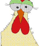 Stickdatei - Happy Stitching - Huhn - Sewando