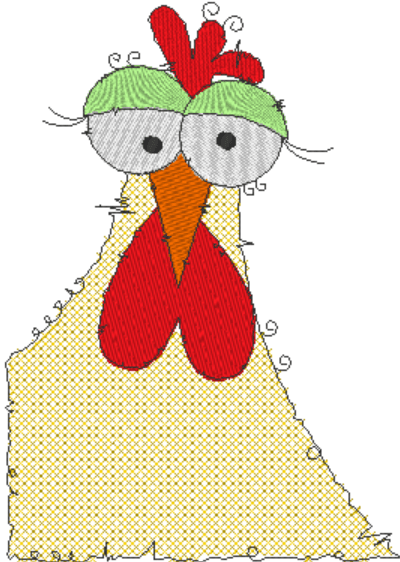 Stickdatei - Happy Stitching - Huhn - Sewando