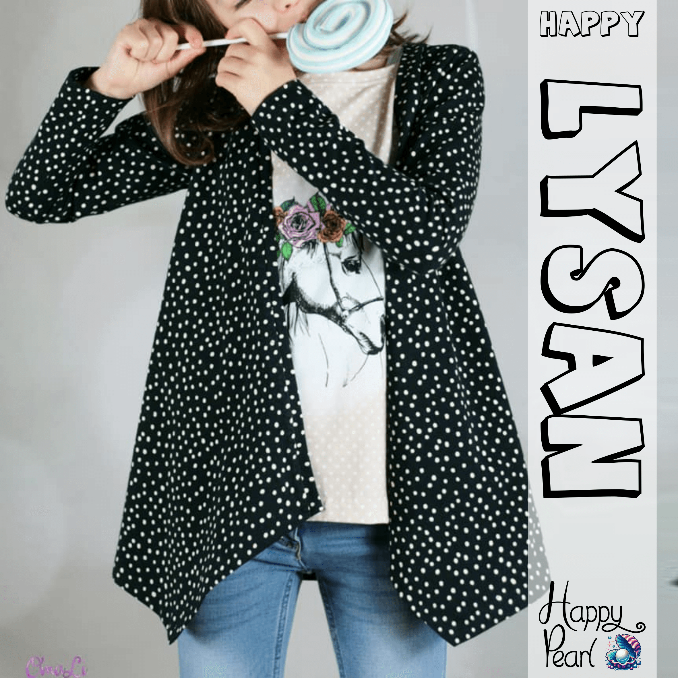 Happy Lysan - Gr 86 - 164 - Shirt mit Cardigan + Mantel Schnittmuster - Sewando