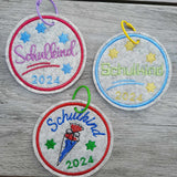 Stickdatei - Schulkind-Buttons "2025" in 3 Versionen