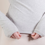 Longsleeve mit Rundhalsausschnitt (Slim Fit) – Petite-Plus Schnittmuster – Gr. 30–48 – Petite-Plus