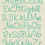 Stickdatei ABC Buchstaben Schrift Alphabet Set 93 - Sewando