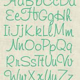 Stickdatei ABC Buchstaben Schrift Alphabet Set 93 - Sewando