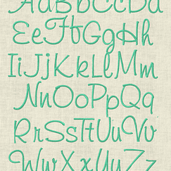 Stickdatei ABC Buchstaben Schrift Alphabet Set 93 - Sewando