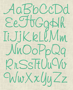 Stickdatei ABC Buchstaben Schrift Alphabet Set 93 - Sewando