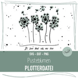 Plotterdatei Pusteblumen - Sewando