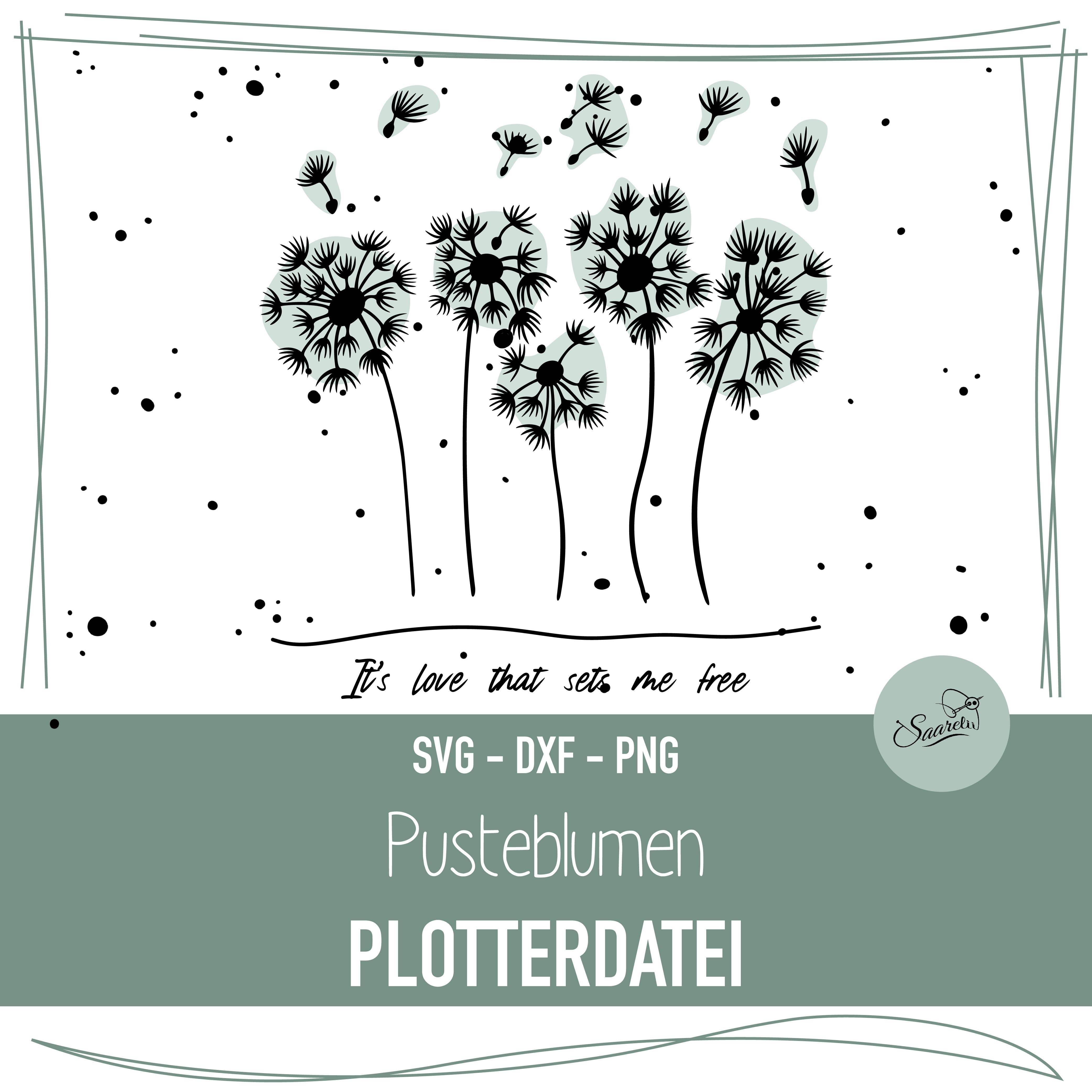 Plotterdatei Pusteblumen - Sewando