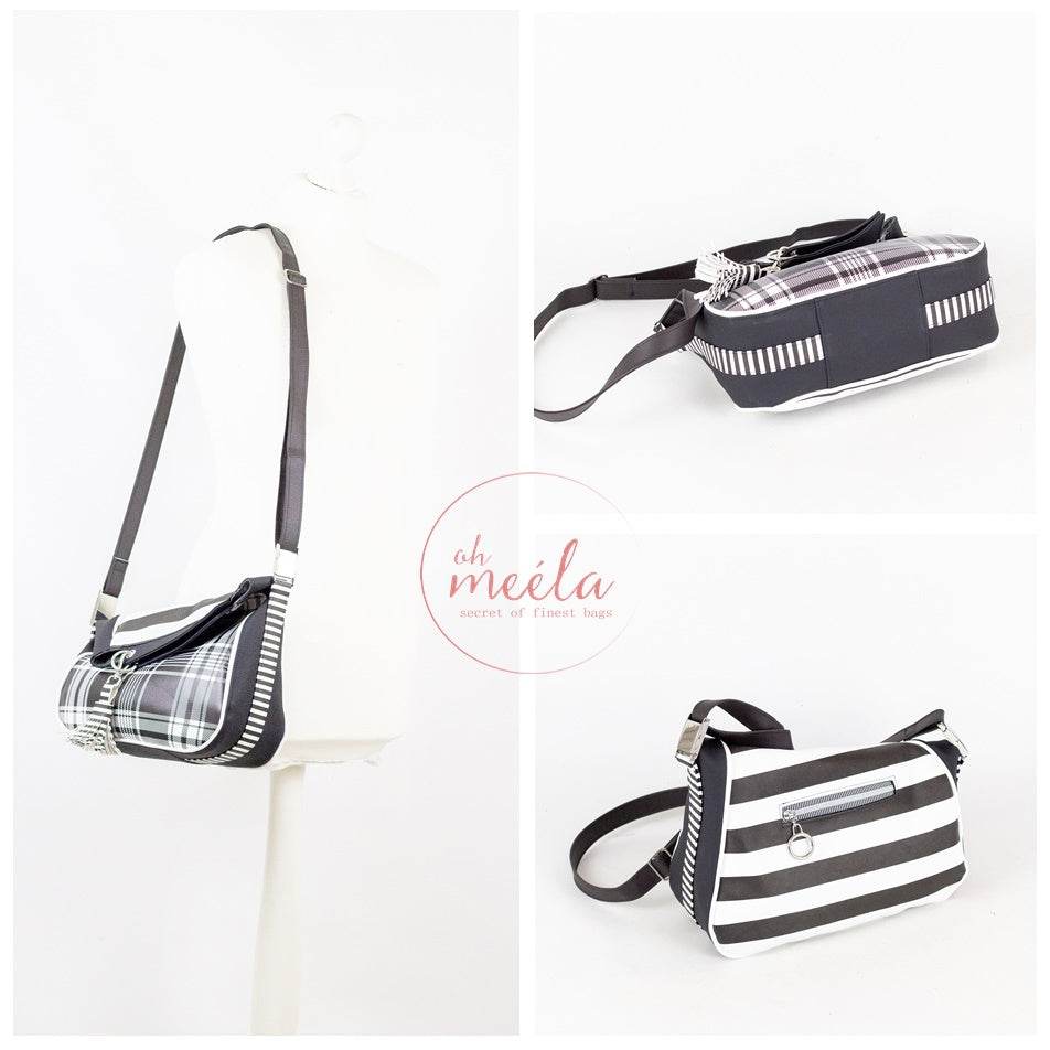 ohStelli Mini & Midi & Big * Taschen - Schnittmuster - Kombi-eBook * Crossbodybag mit Klappen-Umschlag in 3 Größen - Sewando