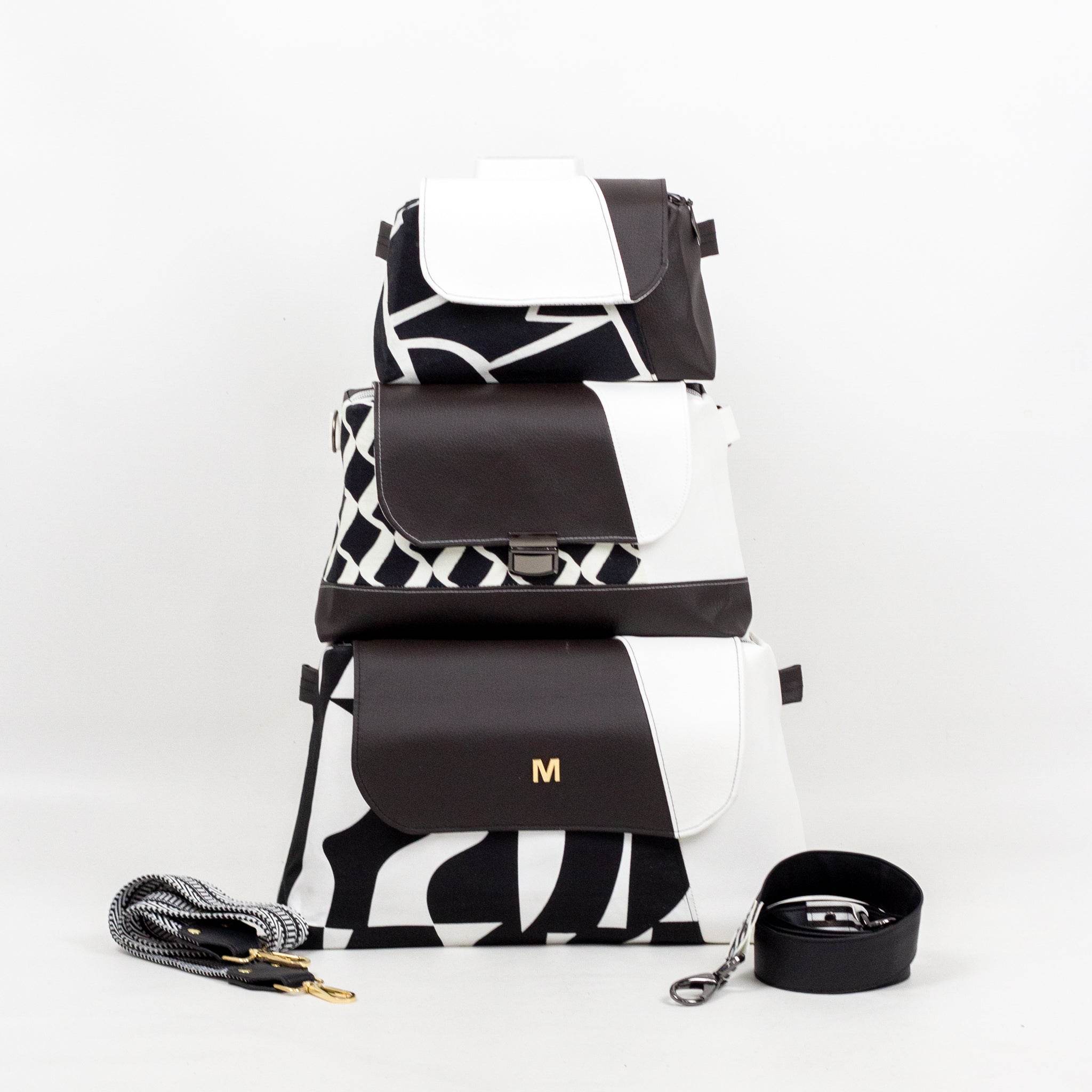 ohNanni Mini & Midi & Big * Taschen - Schnittmuster - Kombi-eBook * Handtasche - Kosmetik-Set in 3 Größen - Sewando