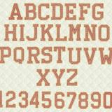 Stickdatei Glitter Vinyl Schrift College Style ca. 65mm Applikation Set 2541 - Sewando
