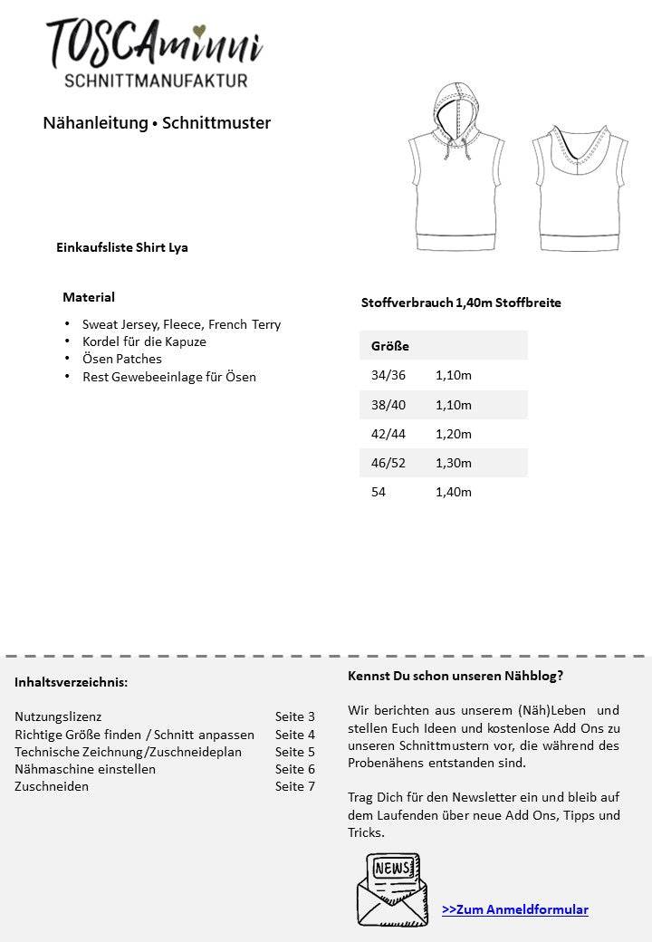 Schnittmuster Sweater Lya Gr. 34-54 - Sewando