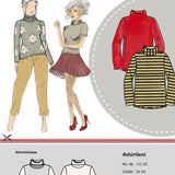 Schnittmuster Shirt Leni Gr. 34-54 für Nähanfänger - Sewando