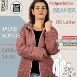 Schnittmuster Damen Steppjacke SONTJE Gr. 34-54 - Sewando