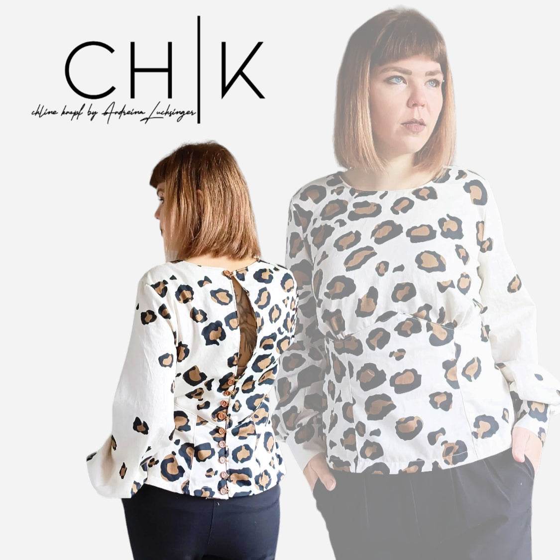 Schnittmuster Bluse Luise Gr. 34-50 - Sewando