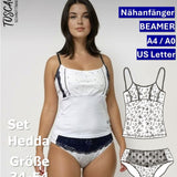 Schnittmuster Unterwäsche-Set Hedda Gr. 34-54