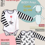 Schnittmuster Baby Body Schnittmuster Gr. 62-104 - Sewando