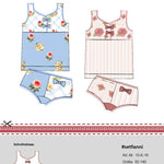 Schnittmuster Kinder Unterwäsche | Set Fanni Gr. 92 - 140 - Sewando