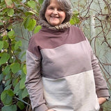 Katie – Sweatshirt mit Stehkragen, Schnittmuster in Gr. 34 - 52