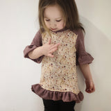 "Miss Mini" Kinderpullover-Schnittmuster mit&ohne Rüschen Gr. 98-140