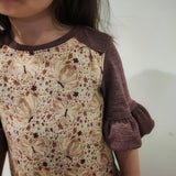 "Miss Mini" Kinderpullover-Schnittmuster mit&ohne Rüschen Gr. 98-140