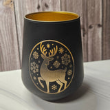 Weihnachts-Plotterdateien Set mit 6 klassischen Motiven: Rentier, Schneemann, Weihnachtsbaum und Schlitten. Ideal für Cricut, Silhouette, Lasergravur und DIY-Projekte. Enthalten sind PNG, DXF, EPS und SVG Dateien.