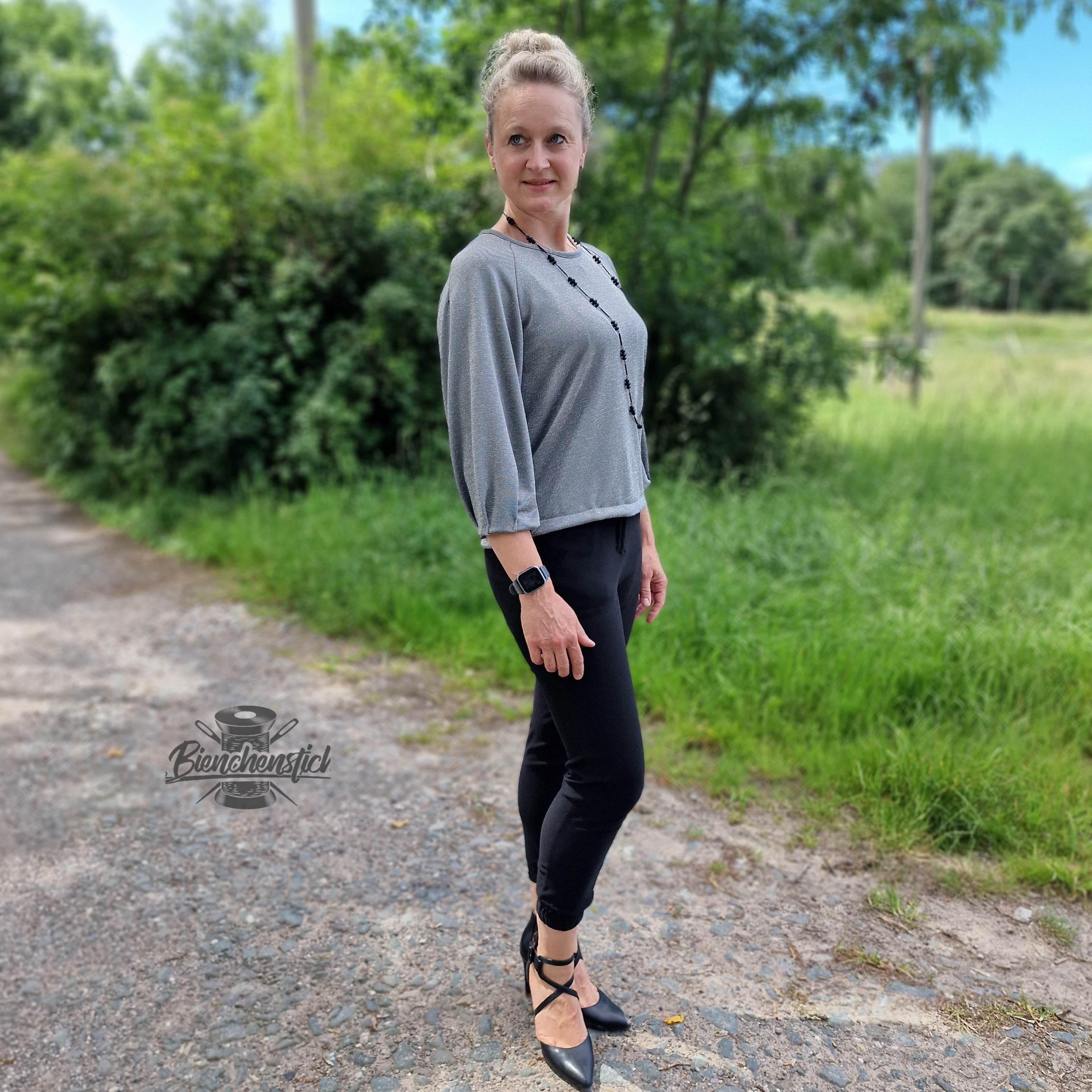 Schnittmuster Shirt CALLA - mit dreiviertel Raglan-Ärmeln - | Gr. 34–56 (PDF) - Sewando