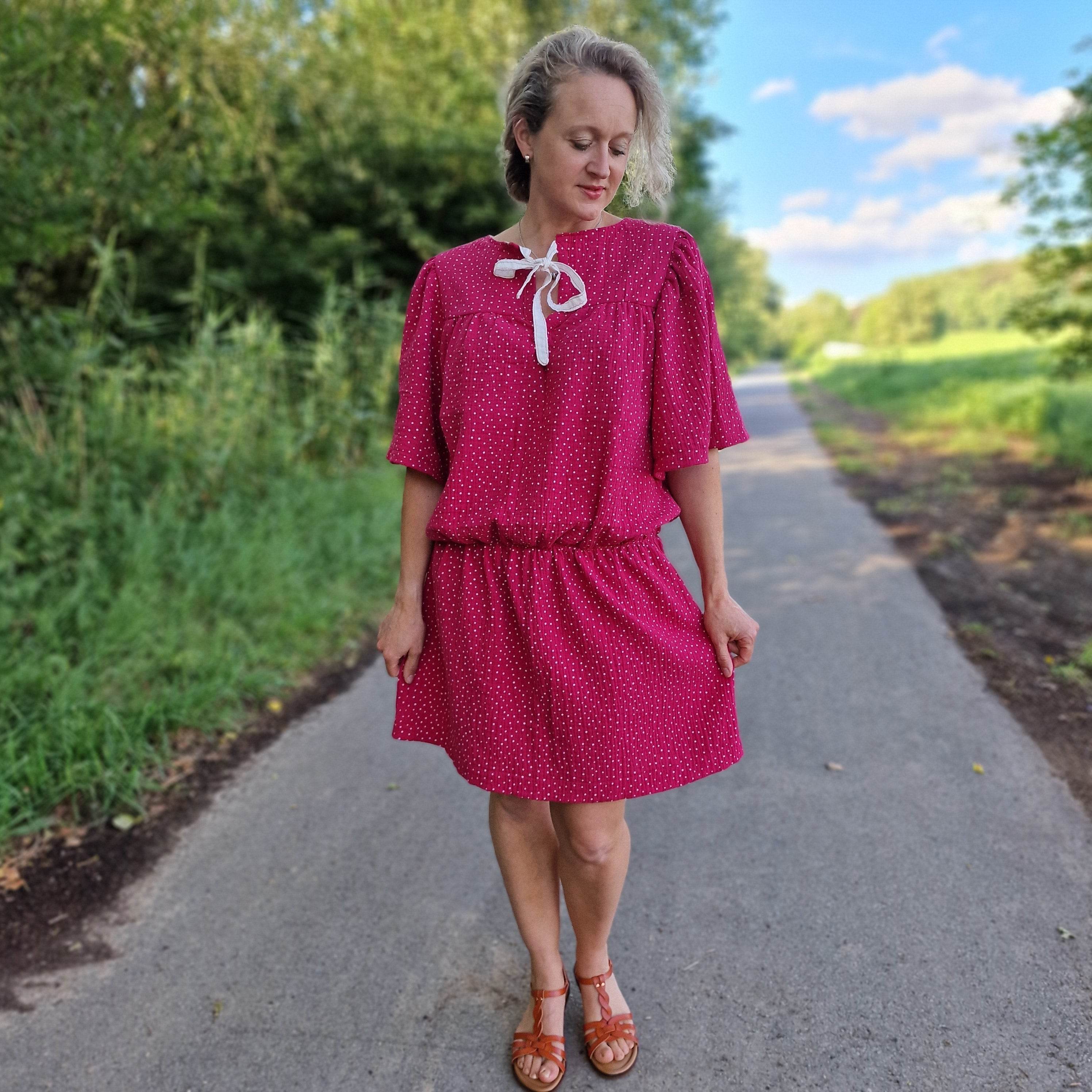 Schnittmuster Bluse POPPY - mit Puffärmeln und Variante Tunika und Kleid | Gr. 32-50 (PDF) - Sewando
