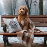 WENIGER STICHE - Stickdatei Golden Doodle  "Chooper" LIGHT - für Helle Stoffe