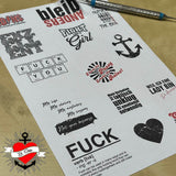 Druckdatei 100 Sticker Vol. 2* Plotterdatei - Sewando