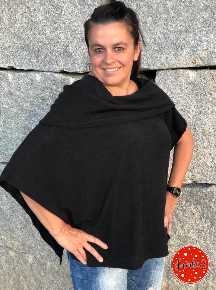 Schnittmuster Poncho ANDALO Gr. XS-XXL : - Sewando