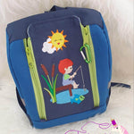Stickdatei Jungen gehen Angeln Fisch Angel Hund Boy Set 312 - Sewando