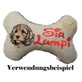 Stickdatei Applikation Cockapoo "Milli" - realistisch - FÜR HELLE & DUNKLE STOFFE