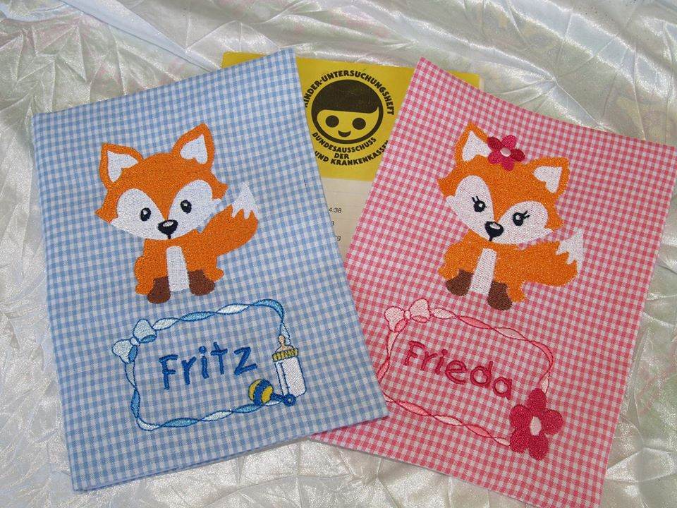Stickdatei Fuchs Füllstich und Applikation 179 - Sewando
