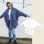 Kimono-Jacket Women Schnittmuster / oversized Jacke in 3 Längen Gr. 32-50 : - Sewando