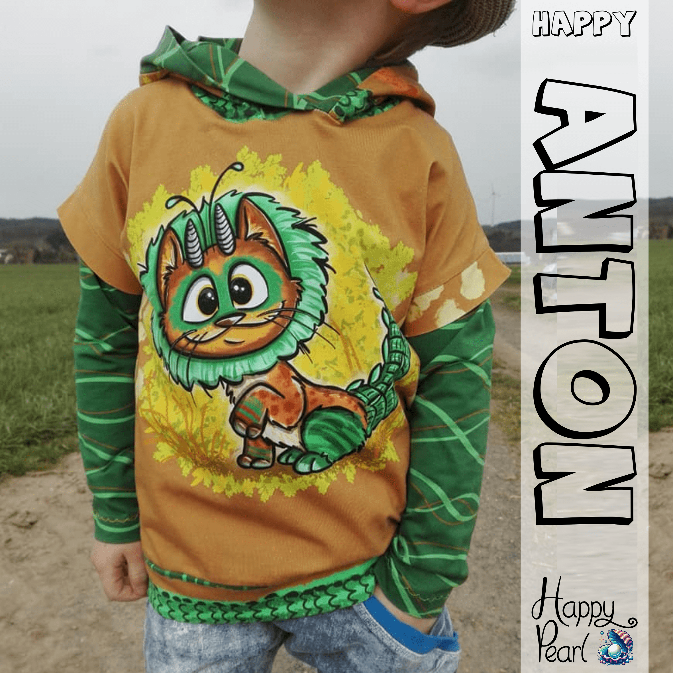 Schnittmuster Happy Anton - Gr 86-164 - Kurzarm, Langarmshirt - Sewando