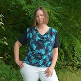 Wasserfallshirt "Yilva" - Gr.32-64 - Schnittmuster und Nähanleitung