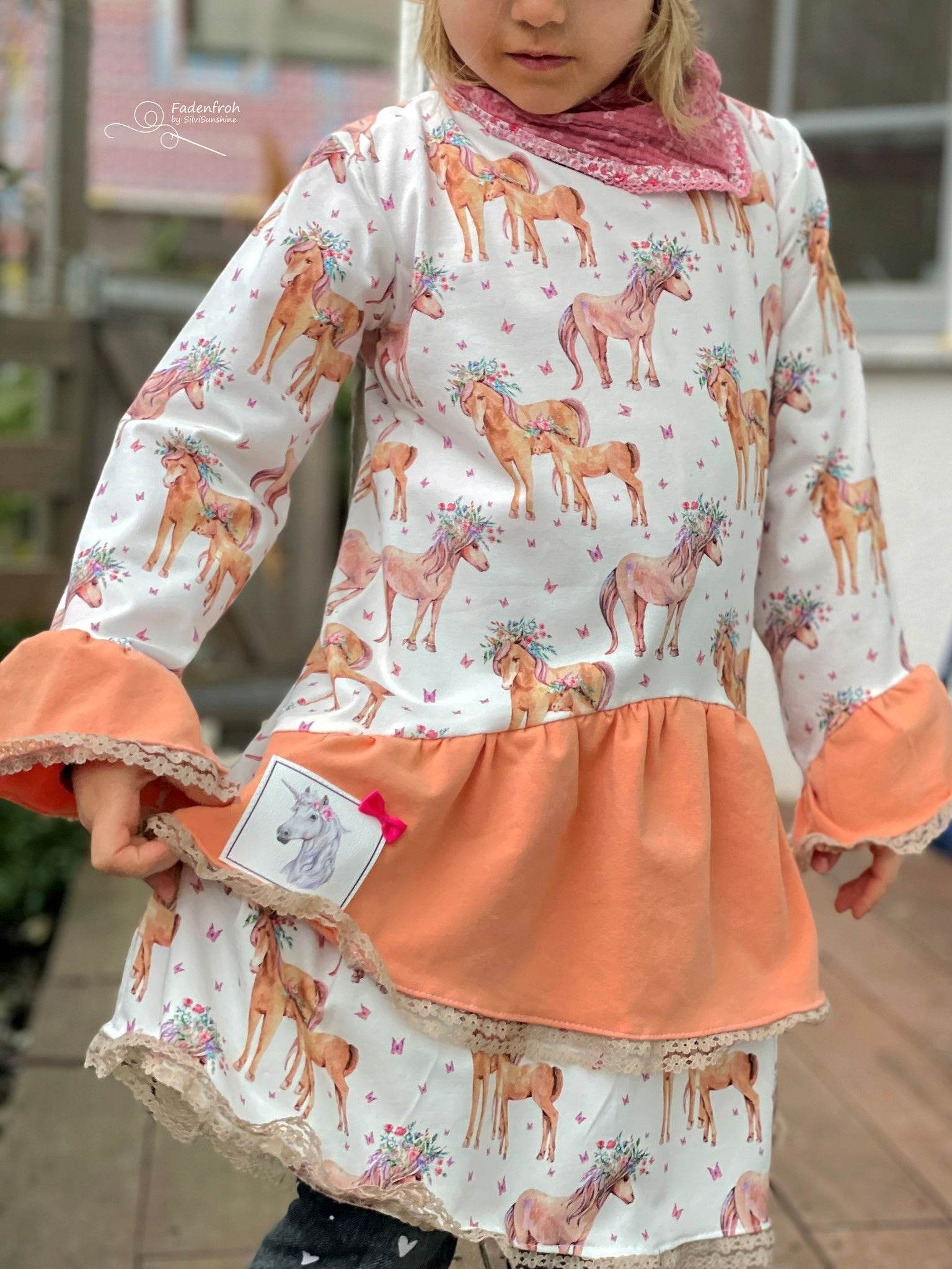 Schnittmuster Pullover/ Kleid Applepie Gr. 80 bis 152 - Sewando
