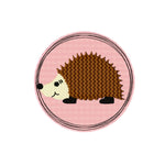 Stickdatei Doodle Button Igel - Rahmen ab 10 cm x 10 cm, - Sewando