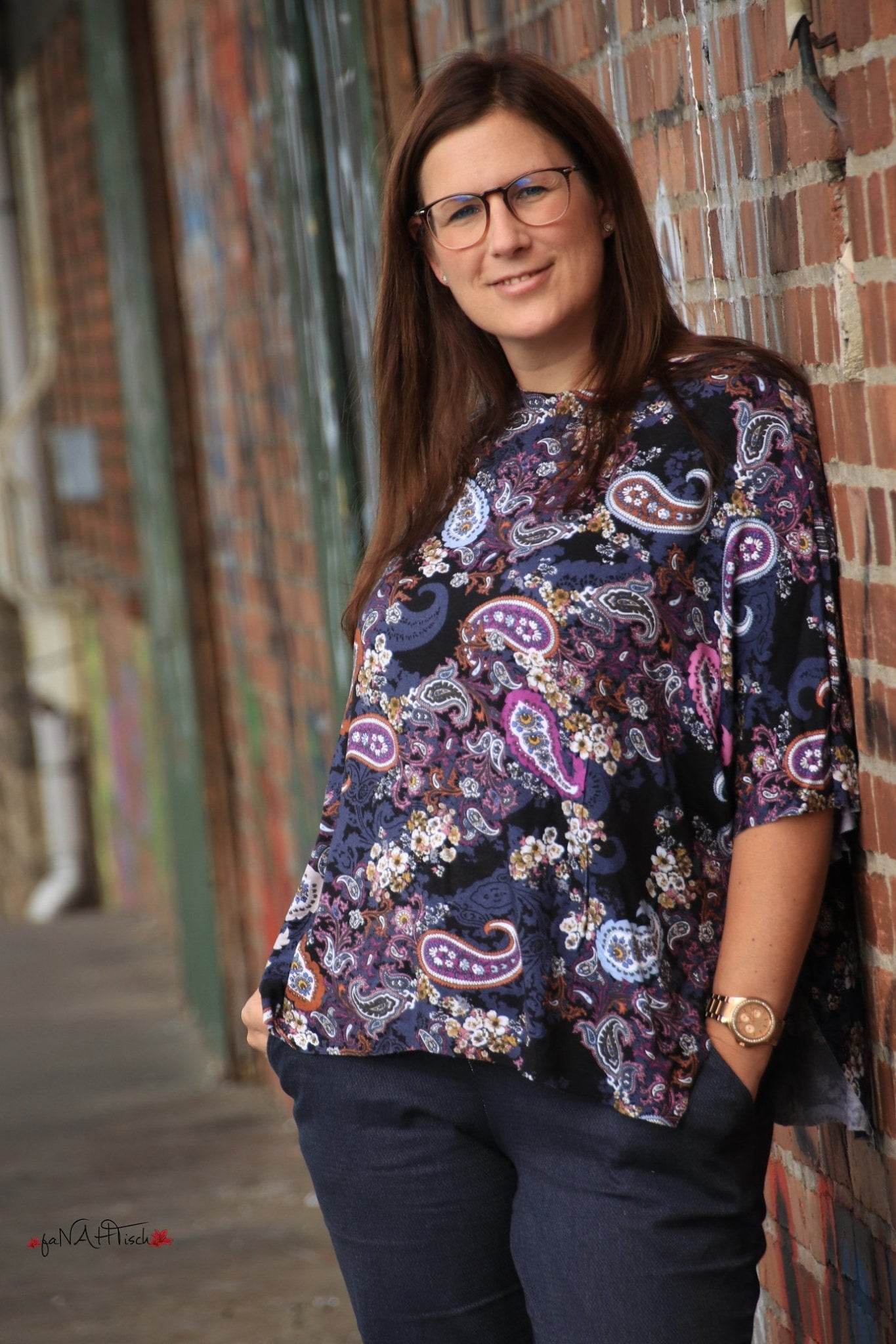 Schnittmuster Poncho ANDALO Gr. XS-XXL : - Sewando