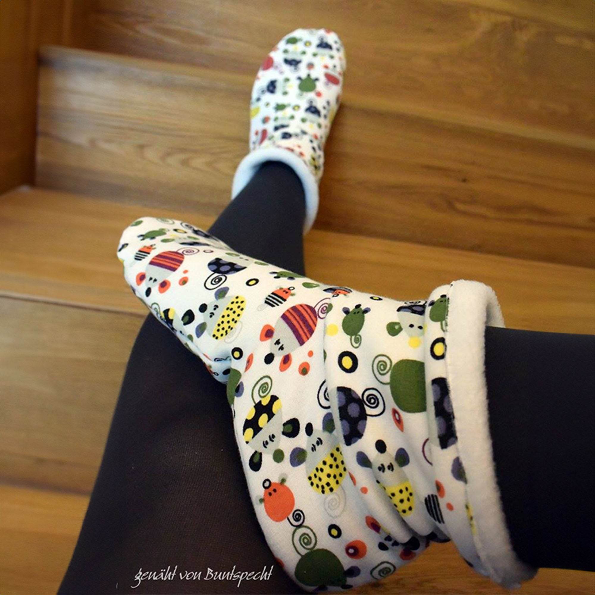 Schnittmuster Näähglück Kuschelsocken Schuhgröße 36 - 42 - Sewando