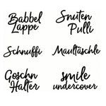 Stickdatei Sprüche, Spruch, Schriften - Sewando