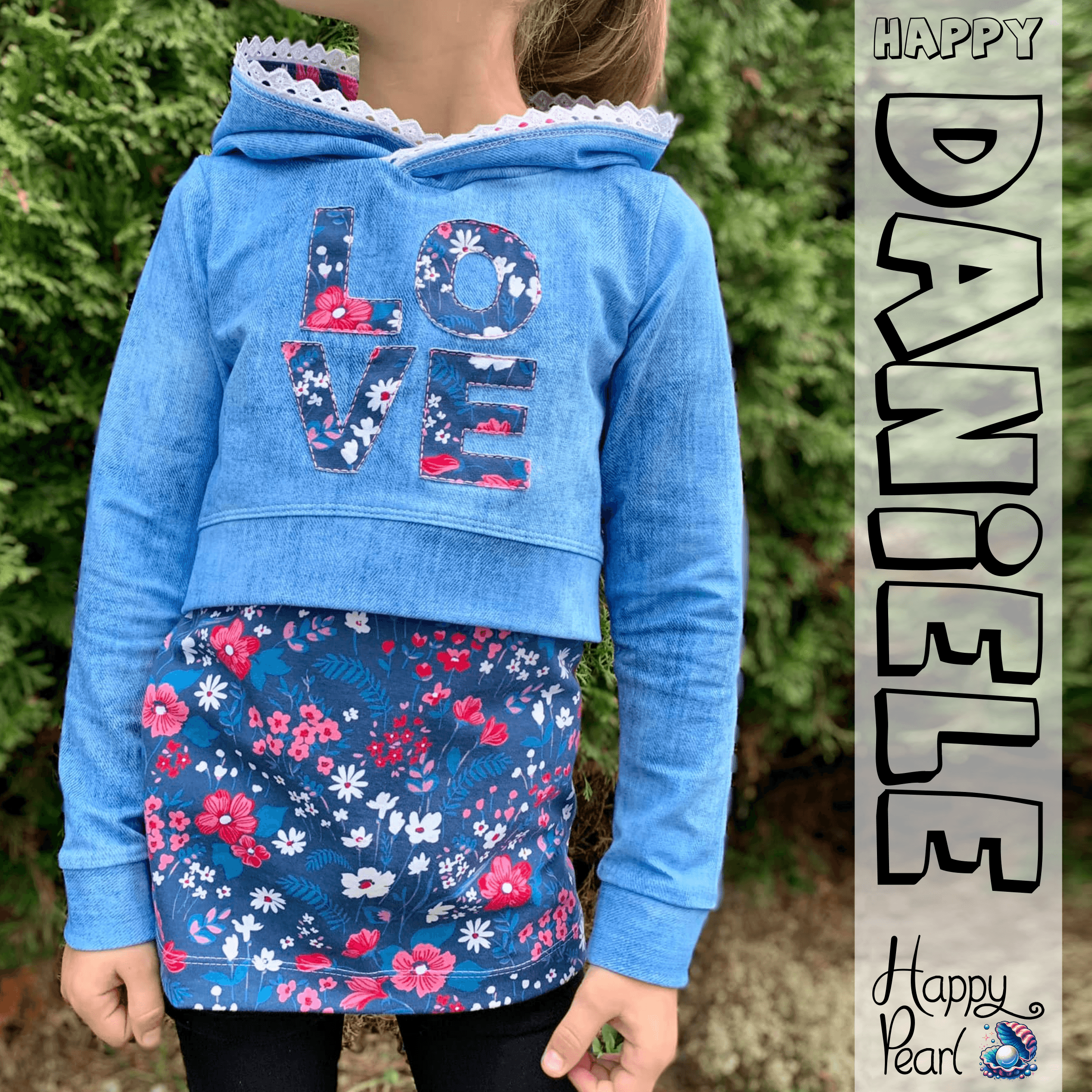 Schnittmuster Happy Daniele - Gr 86-164 - Pullover, Crop-Pullover, Hoodie - Sewando