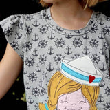 Stickdatei Ahoi Matrose Mädchen - Kombipaket - Sewando