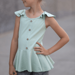 Schnittmuster Trägershirt und Kleid Mini Kathrin Gr. 86 - 164 - Sewando