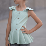 Schnittmuster Trägershirt und Kleid Mini Kathrin Gr. 86 - 164 - Sewando