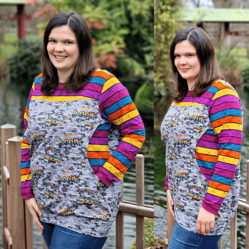 Schnittmuster Pullover Avery Gr. 32 bis 48 - Sewando