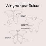 Wingromper Edison Schnittmuster Einteiler Gr. 56-104 - Sewando